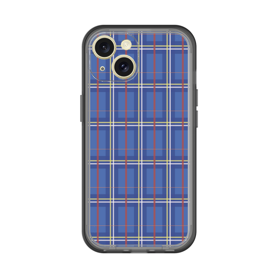 スリムプロテクションプレミアムケース［ Tartan Check - Blue ］