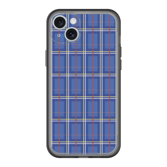 スリムプロテクションプレミアムケース［ Tartan Check - Blue ］