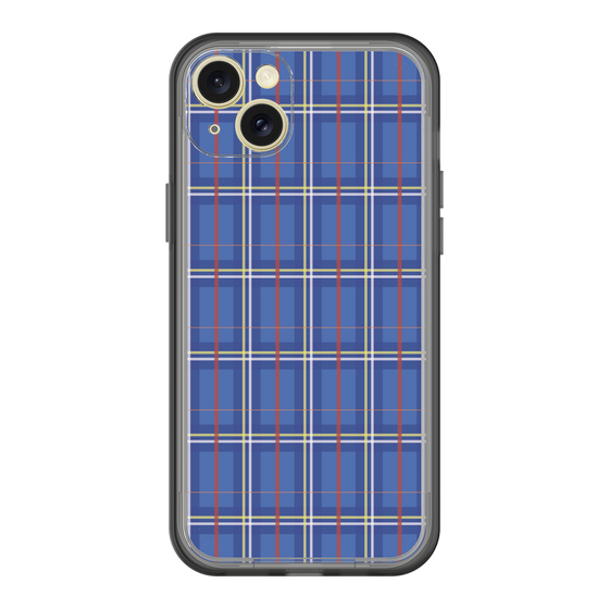 スリムプロテクションプレミアムケース［ Tartan Check - Blue ］