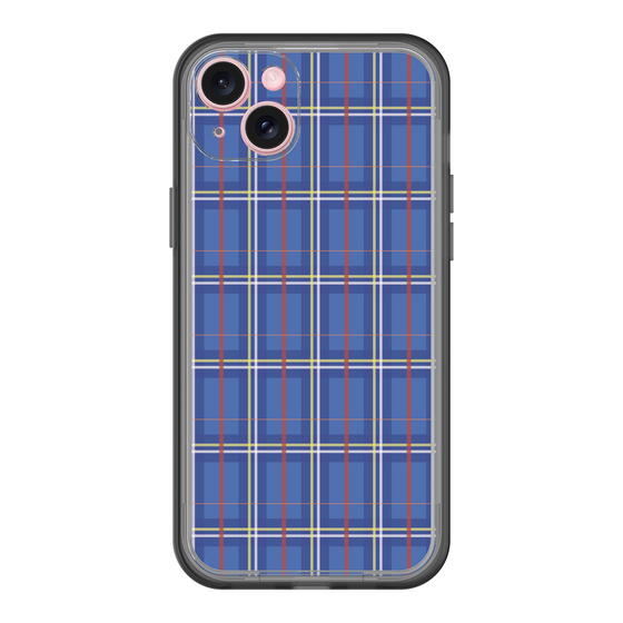 スリムプロテクションプレミアムケース［ Tartan Check - Blue ］