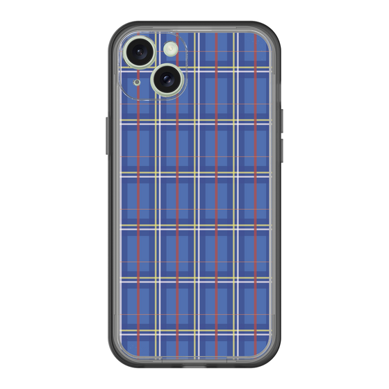 スリムプロテクションプレミアムケース［ Tartan Check - Blue ］