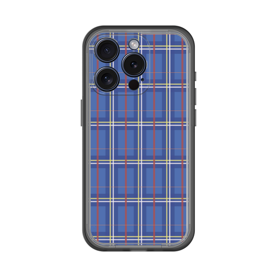 スリムプロテクションプレミアムケース［ Tartan Check - Blue ］