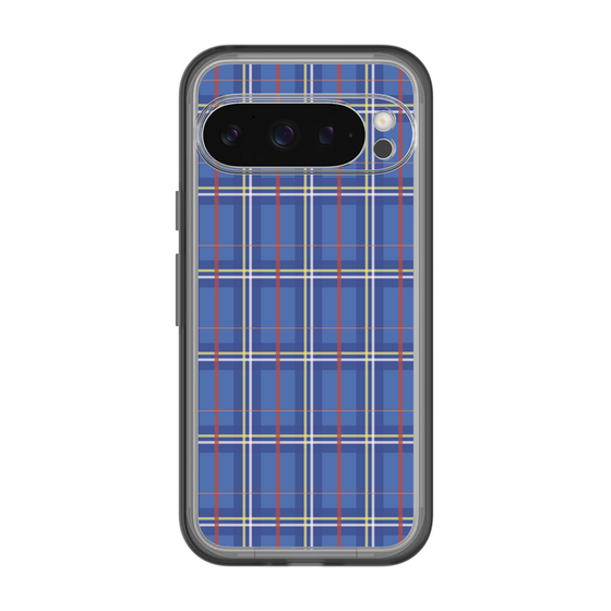 スリムプロテクションプレミアムケース［ Tartan Check - Blue ］