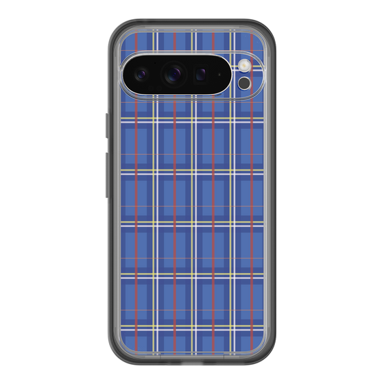 スリムプロテクションプレミアムケース［ Tartan Check - Blue ］