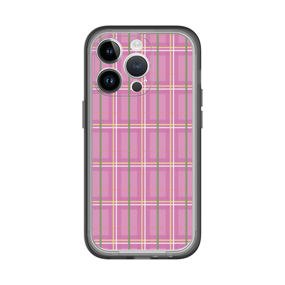 スリムプロテクションプレミアムケース［ Tartan Check - Pink ］