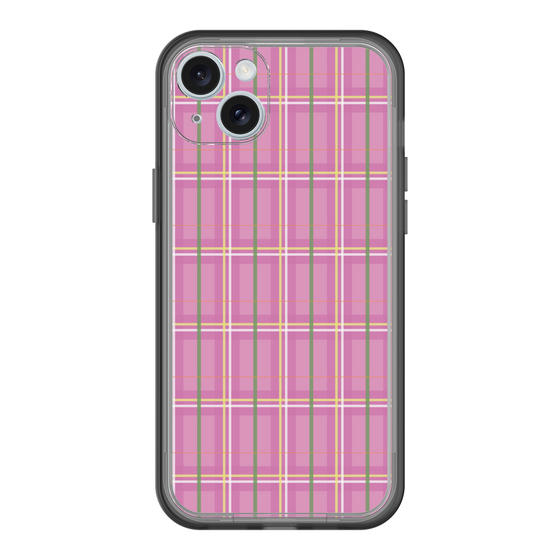 スリムプロテクションプレミアムケース［ Tartan Check - Pink ］