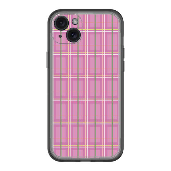 スリムプロテクションプレミアムケース［ Tartan Check - Pink ］
