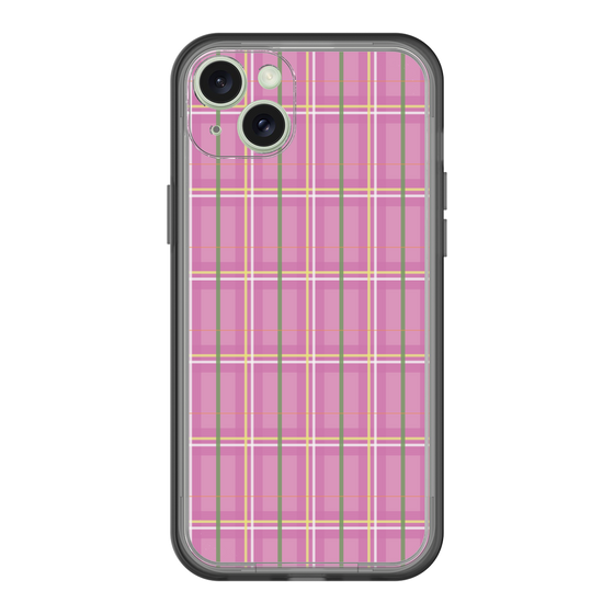 スリムプロテクションプレミアムケース［ Tartan Check - Pink ］
