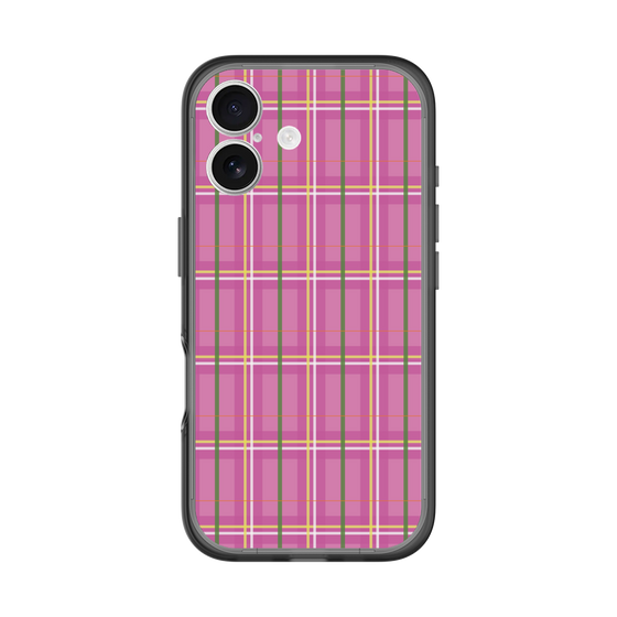 スリムプロテクションプレミアムケース［ Tartan Check - Pink ］