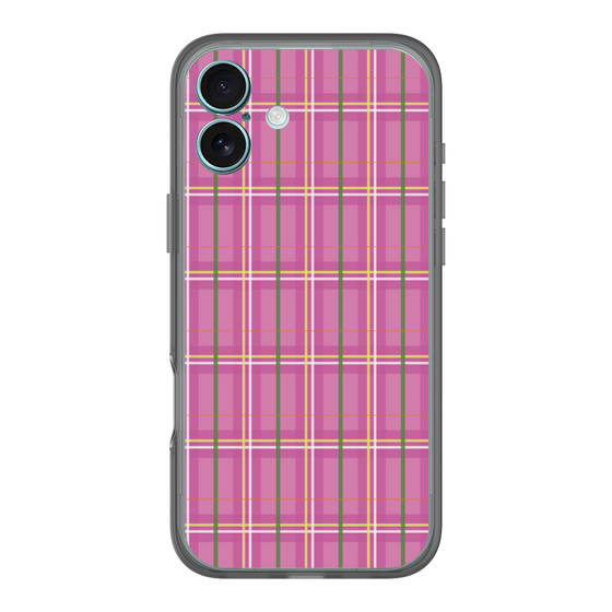 スリムプロテクションプレミアムケース［ Tartan Check - Pink ］