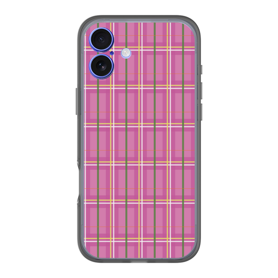 スリムプロテクションプレミアムケース［ Tartan Check - Pink ］