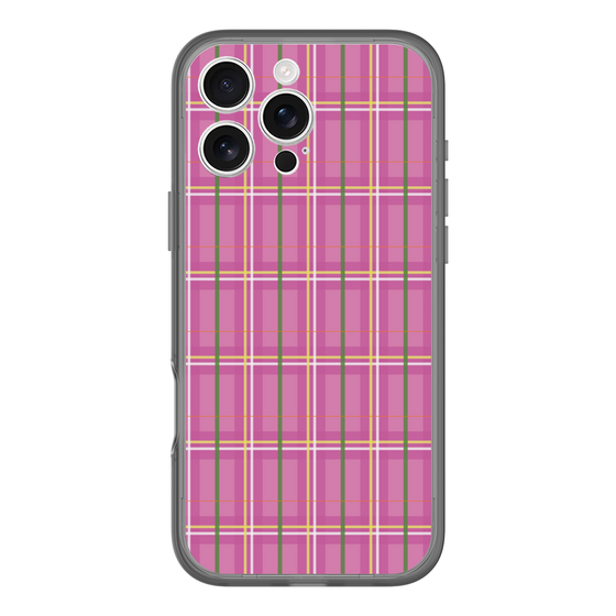 スリムプロテクションプレミアムケース［ Tartan Check - Pink ］