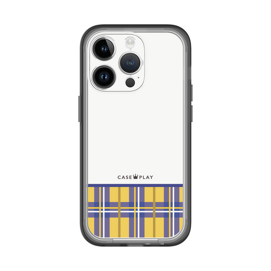 スリムプロテクションプレミアムケース［ CASEPLAY Tartan Check - Yellow ］