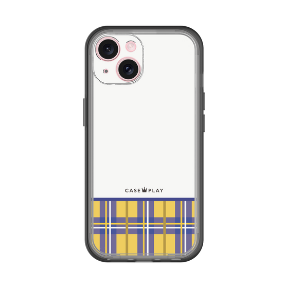 スリムプロテクションプレミアムケース［ CASEPLAY Tartan Check - Yellow ］