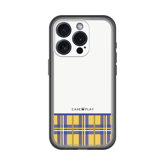 スリムプロテクションプレミアムケース［ CASEPLAY Tartan Check - Yellow ］