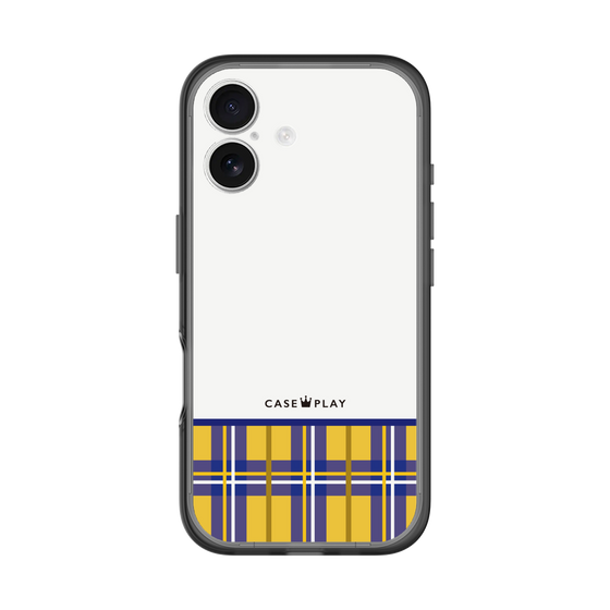 スリムプロテクションプレミアムケース［ CASEPLAY Tartan Check - Yellow ］