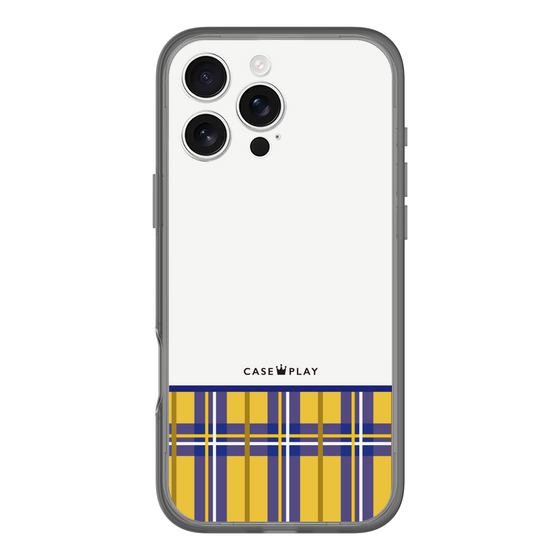 スリムプロテクションプレミアムケース［ CASEPLAY Tartan Check - Yellow ］