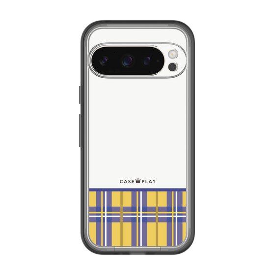 スリムプロテクションプレミアムケース［ CASEPLAY Tartan Check - Yellow ］