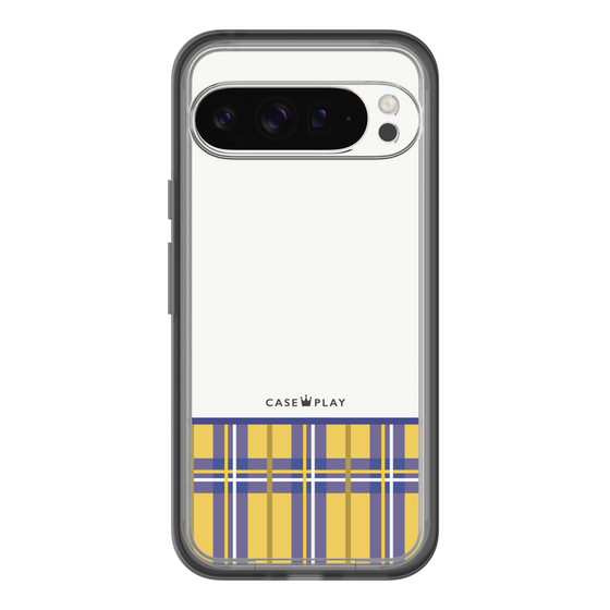 スリムプロテクションプレミアムケース［ CASEPLAY Tartan Check - Yellow ］