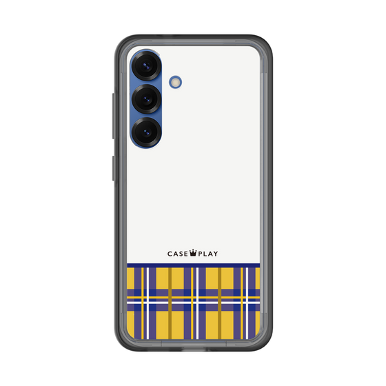 スリムプロテクションプレミアムケース［ CASEPLAY Tartan Check - Yellow ］