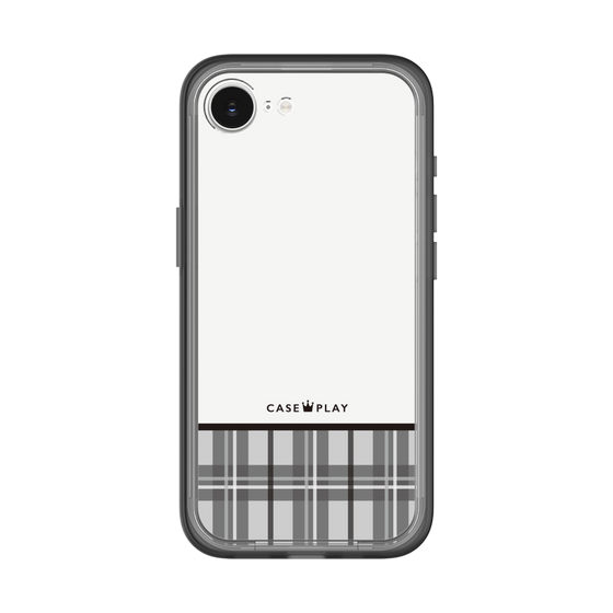 スリムプロテクションプレミアムケース［ CASEPLAY Tartan Check - Gray ］