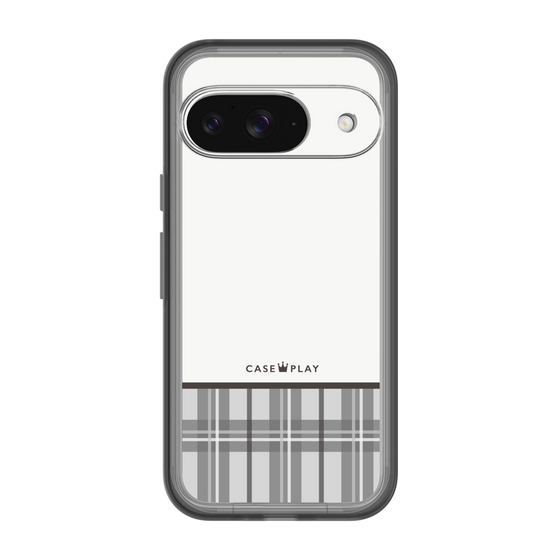 スリムプロテクションプレミアムケース［ CASEPLAY Tartan Check - Gray ］