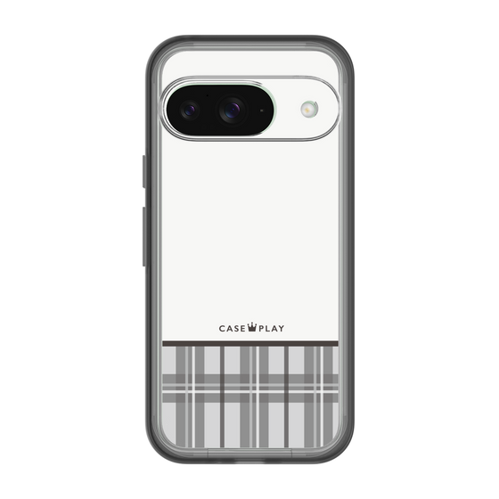 スリムプロテクションプレミアムケース［ CASEPLAY Tartan Check - Gray ］