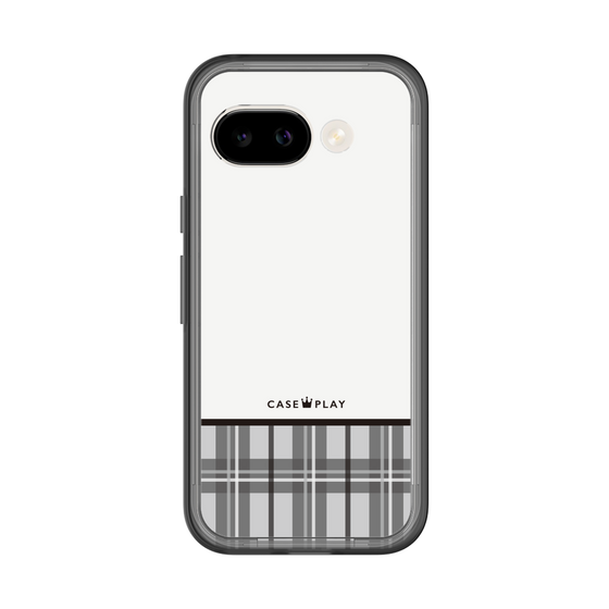 スリムプロテクションプレミアムケース［ CASEPLAY Tartan Check - Gray ］