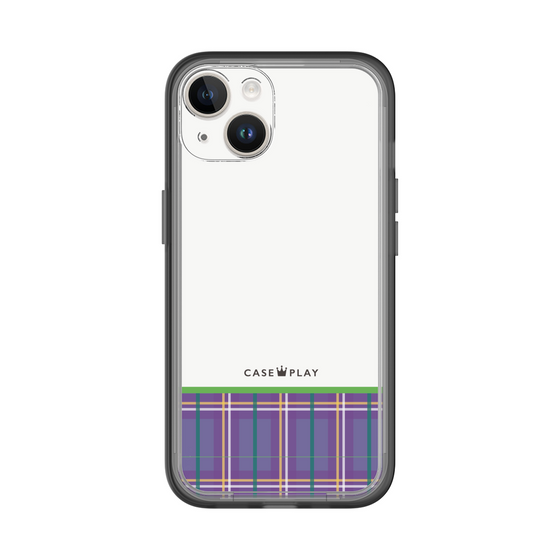 スリムプロテクションプレミアムケース［ CASEPLAY Tartan Check - Purple ］