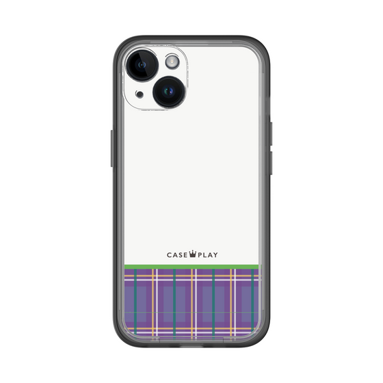 スリムプロテクションプレミアムケース［ CASEPLAY Tartan Check - Purple ］