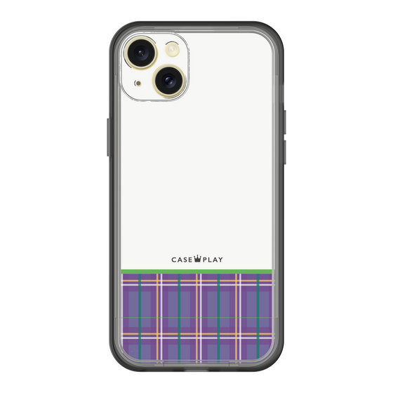 スリムプロテクションプレミアムケース［ CASEPLAY Tartan Check - Purple ］