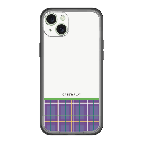 スリムプロテクションプレミアムケース［ CASEPLAY Tartan Check - Purple ］