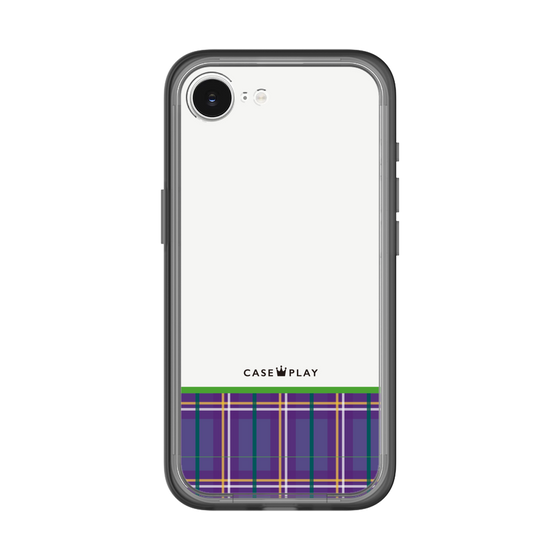 スリムプロテクションプレミアムケース［ CASEPLAY Tartan Check - Purple ］