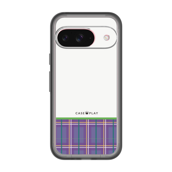 スリムプロテクションプレミアムケース［ CASEPLAY Tartan Check - Purple ］