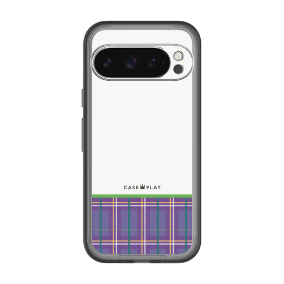 スリムプロテクションプレミアムケース［ CASEPLAY Tartan Check - Purple ］