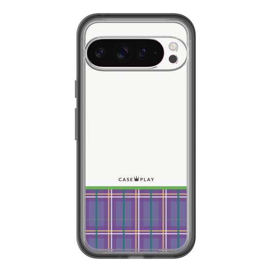 スリムプロテクションプレミアムケース［ CASEPLAY Tartan Check - Purple ］