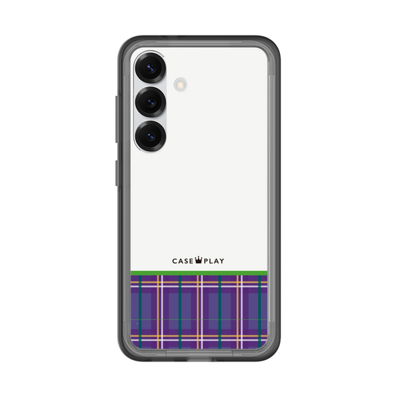 スリムプロテクションプレミアムケース［ CASEPLAY Tartan Check - Purple ］