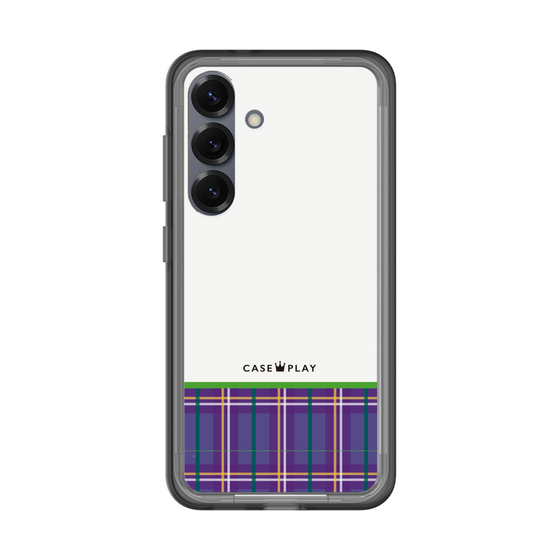 スリムプロテクションプレミアムケース［ CASEPLAY Tartan Check - Purple ］