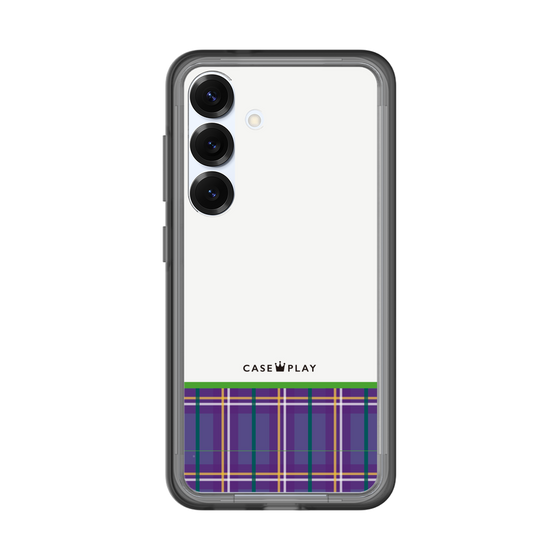 スリムプロテクションプレミアムケース［ CASEPLAY Tartan Check - Purple ］