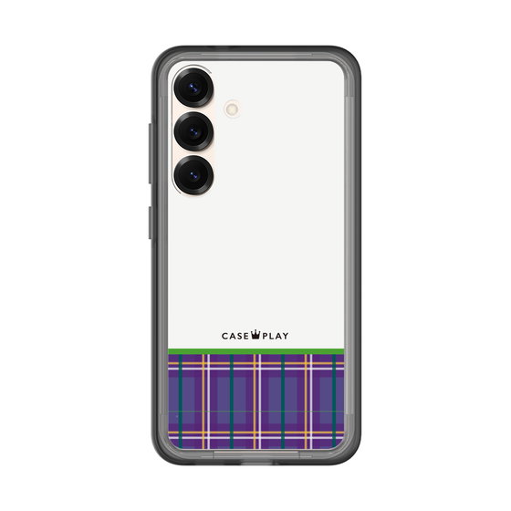 スリムプロテクションプレミアムケース［ CASEPLAY Tartan Check - Purple ］
