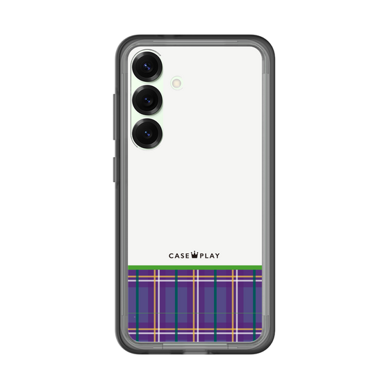 スリムプロテクションプレミアムケース［ CASEPLAY Tartan Check - Purple ］