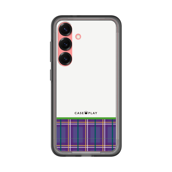 スリムプロテクションプレミアムケース［ CASEPLAY Tartan Check - Purple ］
