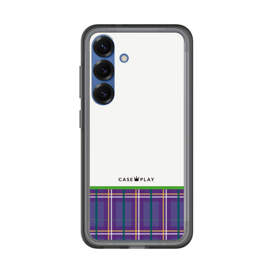 スリムプロテクションプレミアムケース［ CASEPLAY Tartan Check - Purple ］