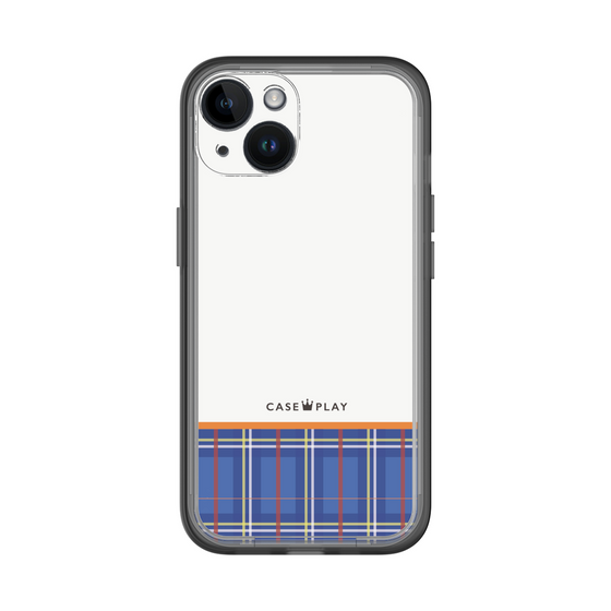 スリムプロテクションプレミアムケース［ CASEPLAY Tartan Check - Blue ］