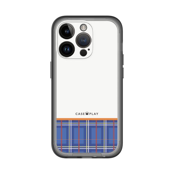 スリムプロテクションプレミアムケース［ CASEPLAY Tartan Check - Blue ］