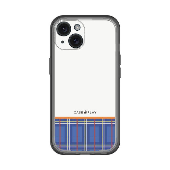 スリムプロテクションプレミアムケース［ CASEPLAY Tartan Check - Blue ］