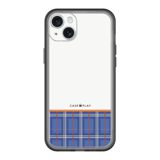 スリムプロテクションプレミアムケース［ CASEPLAY Tartan Check - Blue ］