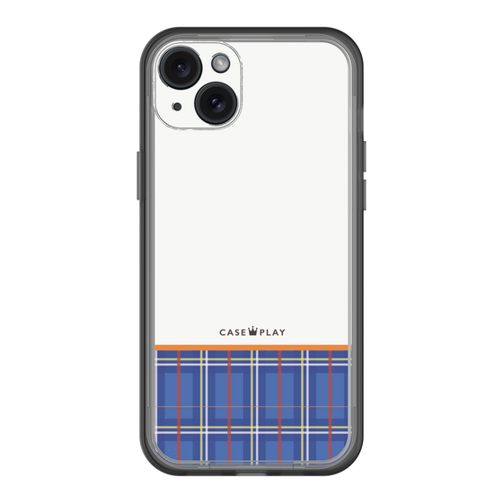 スリムプロテクションプレミアムケース［ CASEPLAY Tartan Check - Blue ］
