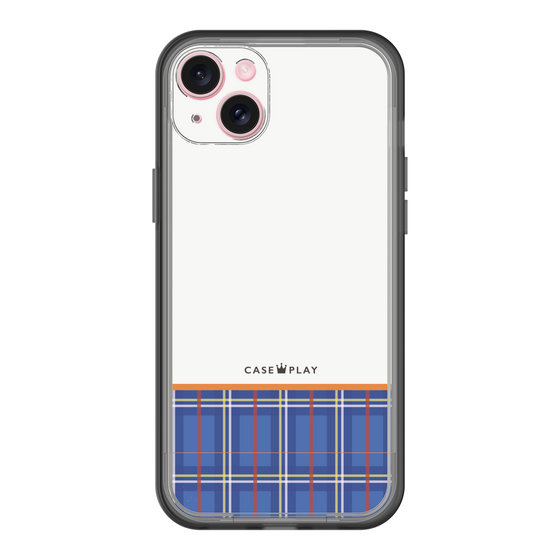 スリムプロテクションプレミアムケース［ CASEPLAY Tartan Check - Blue ］