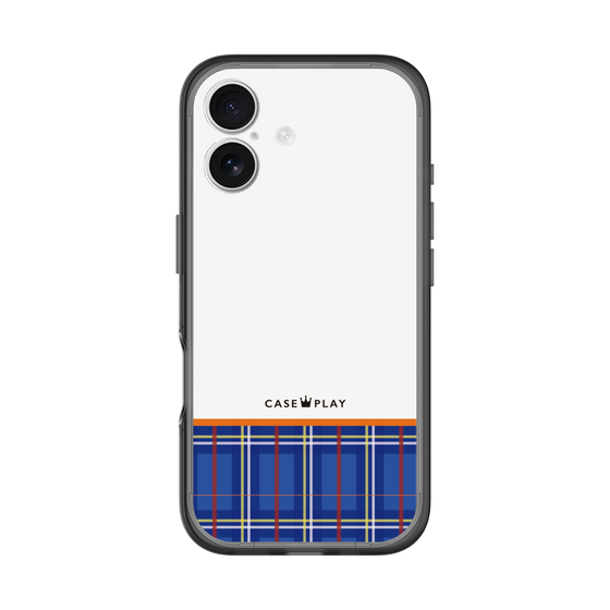 スリムプロテクションプレミアムケース［ CASEPLAY Tartan Check - Blue ］